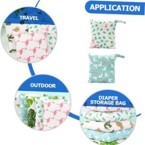 Portable Diaper Organizer Pouch - Lightweight Travel Bag (2pcs) - Image 3