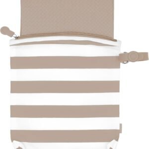 Ubbi On-The-Go Folding Changing Baby Mat with Carrying Bag, Soft and Comfortable Diaper Bag Accessory Must Have for Newborns, Easy to Clean, Portable Changing Pad, Taupe