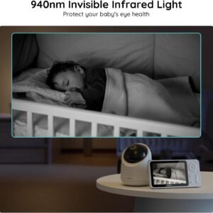 Smart WiFi Baby Monitor 1080P HD with 4.3" Display & Night Vision - Image 8