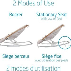 Maxi-Cosi Kori 2-in-1 Rocker: Portable, Washable, Folds Flat - Sand Horizon - Image 6