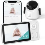 BOIFUN Smart WiFi Baby Monitor, 1080P HD 4.3" Wireless Display, App & Monitor Control, Night Vision, Auto Tracking, Motion & Sound Detection, Temperature & Humidity Sensor