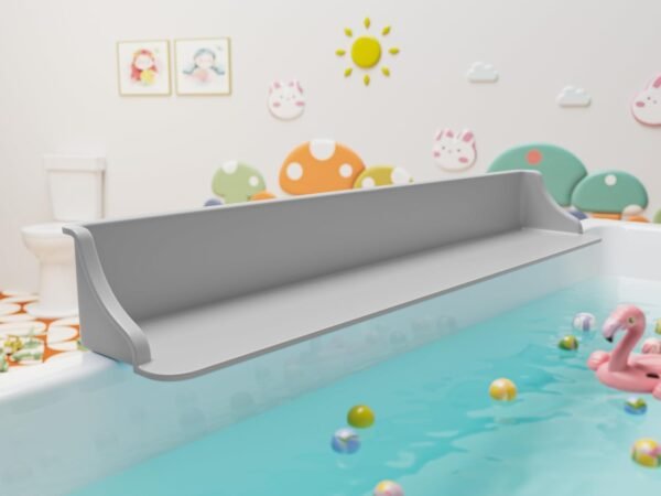 3-Ft Bathtub Splash Guard PlayPad with Suction Cups