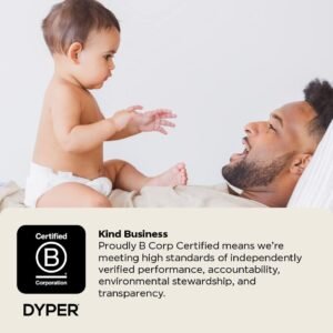 Eco-Friendly Hypoallergenic Baby Diapers - Plant-Based, Size 1 (36 Count) - Image 4