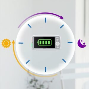 5" HD Baby Monitor with 720P Camera, Pan & Tilt, Night Vision, 2-Way Audio - Image 8