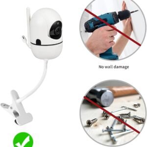 Flexible Clip Clamp Mount for HelloBaby, BOIFUN, ieGeek, Nanit, WYZE & eufyCam - Image 6