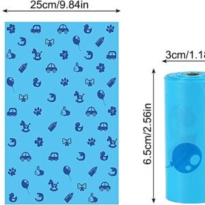 Odor-Proof Diaper Garbage Bags - 16 Rolls with Dispenser | Tear-Resistant - Image 6