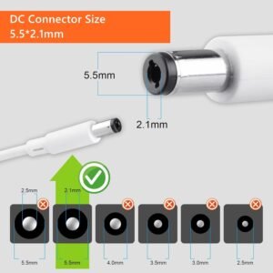 Replacement Charger Cord for 4moms mamaRoo 4 & RockaRoo Swing, 12V 3A - Image 5
