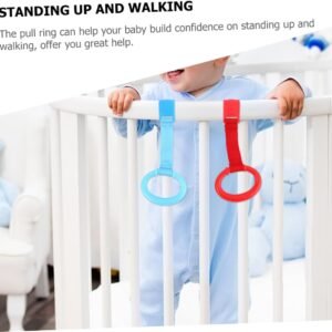 YARNOW 5pcs Easy Grip Standing Pull Rings for Newborn Crib Assist - Image 8