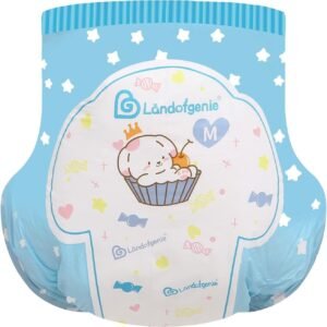 Landofgenie Adult Printed Diaper 10pcs - Puppy Bakery Design (M 28-38") - Image 3