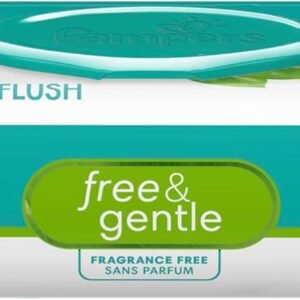 Pampers Free & Gentle 100% Plant-Based Baby Wipes