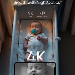 Eufy Baby Monitor E21 Add-On Camera: 4K UHD, 330° Pan, Night Vision - Image 4