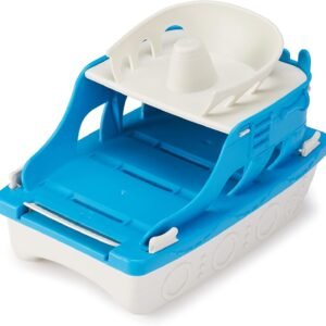 Amazon Basics Blue Ferry Boat Bathtub Toy with 2 Mini Cars for Kids - Image 4