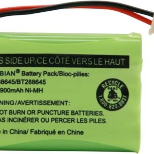 BAOBIAN BT188645/BT288645 Battery Pack 3.6V 900mAh Ni-MH Compatible with VTech VM312 VM3251 VM3252 VM3261 Motorola MBP481 MBP482 MBP483 Digital Video Baby Monitor