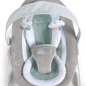 SmartBounce Baby Bouncer Seat with White Noise & Plush Toys for Infants 0-6 Mo - Image 4