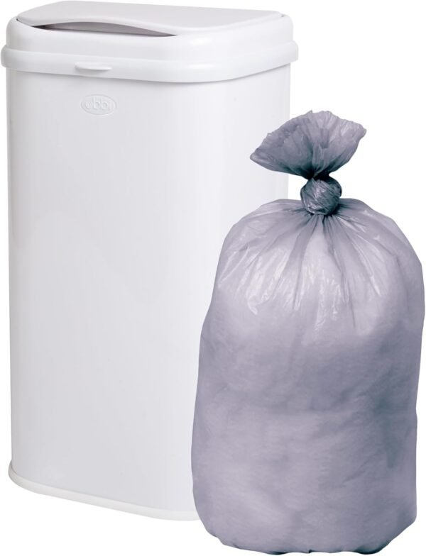 Ubbi Adult Diaper Pail Plastic Bags, 13-Gallon Capacity, Unscented, 75 Count
