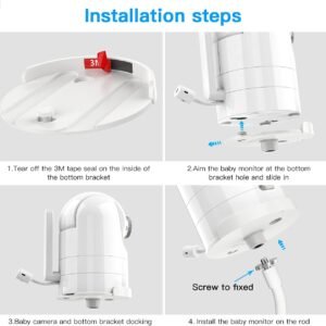 Lyeiaa Baby Monitor Mount & Holder for Infant Optics DXR-8 & DXR-8 PRO - Image 4