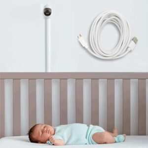 13ft Micro USB Charger Cable for Baby Monitors - Compatible with LBTech, Owlet, Infant Optics, eufy & More - Image 6