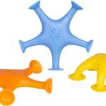Ubbi Starfish Stretch Suction Bath Toys for Babies