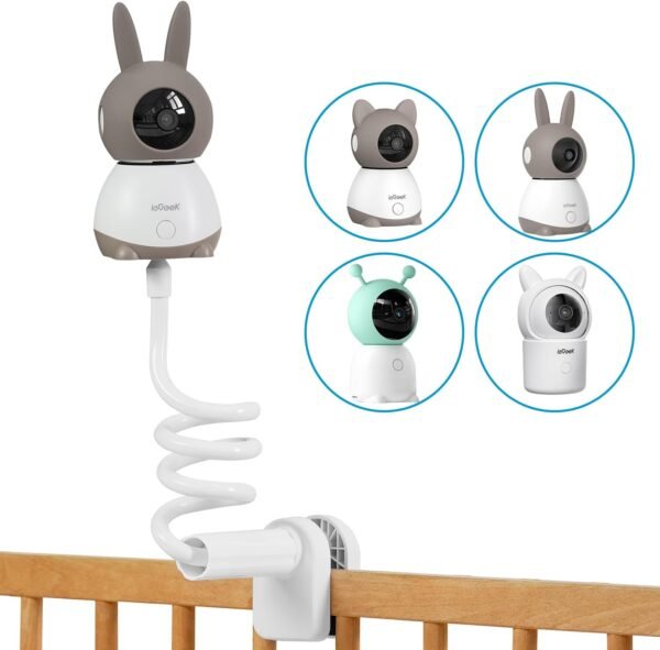 Flexible Baby Monitor Mount Compatible with ieGeek Baby 1T, Bébé 4, Baby 7S, Any Cameras with 1/4 Screw Mount