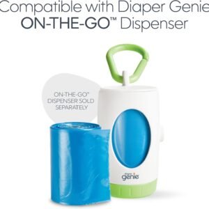 Portable Diaper Genie Refill Bags - 25 Count Diaper Pail Supplies - Image 3