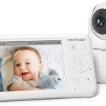 Momcozy Video Baby Monitor, 1080P 5'' HD Baby Monitor with Camera, Built-in Wide Angle Lens, 2-Way Audio, IR Night Vision, 5000mAh Battery, 960ft Range, Temperature Sensor, Lullaby, Easy to Operate