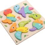 TOYANDONA Montessori Animal Matching Game for Shape Sorting Activity to Enhance Logical Thinking and Fine
