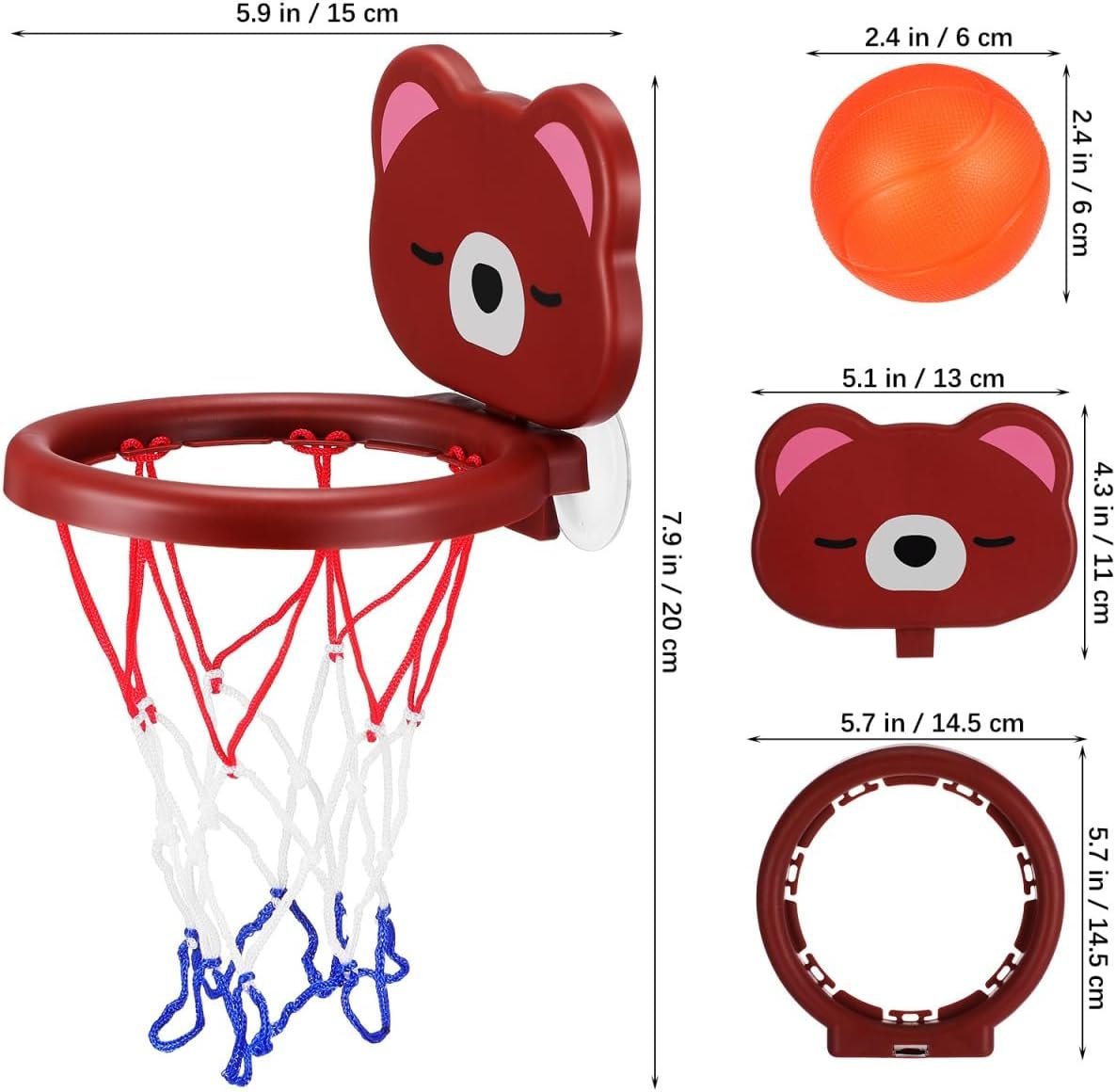 Suction Cup Basketball Hoop for Toddlers