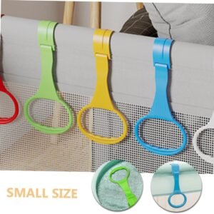 PERSELOSO 6pcs Pull Rings for Arm Strength Training & Baby Walking Aid - Green - Image 8