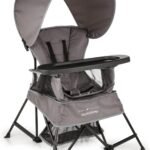 Baby Delight Go with Me Venture Chair|Indoor/Outdoor Portable Chair with Sun Canopy|Gray|3 Child Growth Stages: Sitting, Standing and Big Kid|3 Months to 75 lbs|Weather Resistant