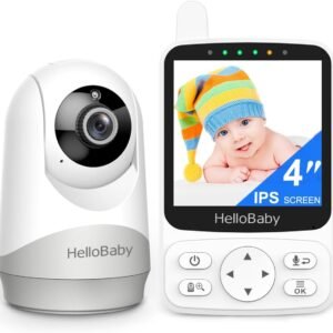 HelloBaby Baby Monitor No WiFi,2800mAh Portable Battery (26H ECO),Night Vision Pan Tilt Zoom,1000ft Range,2-Way Audio for Baby,Pet,Elderly &Travel