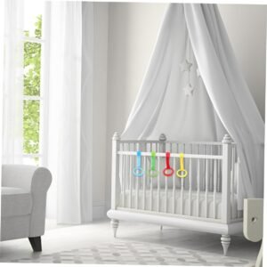 LOPUNER 5pcs Crib Pull Rings for Standing Support | Easy Grip for Babies - Image 8