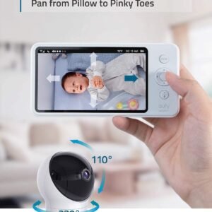 eufy Baby Monitor Spaceview E110 | 720p HD, 5" Display, Night Vision, 2-Way Audio - Image 3