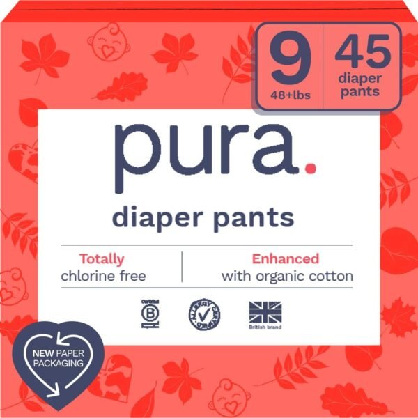 Pura Size 9 Hypoallergenic Diaper Pants