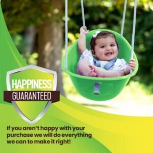 Coconut Toddler Swing by Swurfer – Safe, Comfy Outdoor Baby Swing, Green - Image 7