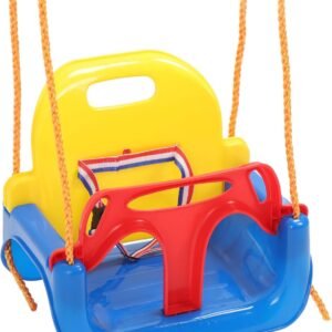 3-in-1 Toddler Swing Set with Safety Belt & Adjustable Rope | Indoor/Outdoor - Image 3