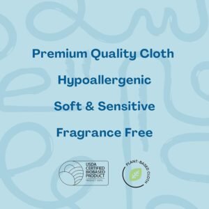 Gentle Plant-Based Baby Wipes for Sensitive Skin | 720 Count, Unscented - Image 5