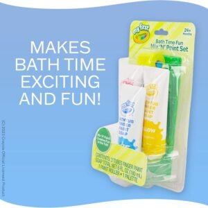 Crayola Bath Tub Brush & Finger Paint Soap Set for Fun Bathtime Play - Image 7