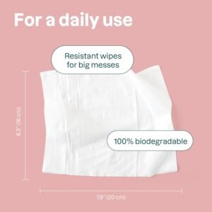 Biodegradable Baby Wipes - Unscented Plant-Based Diaper Wipes (72 Count, 3 Pack) - Image 4