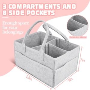 Portable Lainlight Baby Diaper Caddy Organizer for Nursery & Travel - Image 2