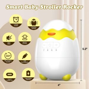 HOTOIQ Portable Baby Rocker Vibrator - Adjustable Speed & 5 Intensities - Image 4