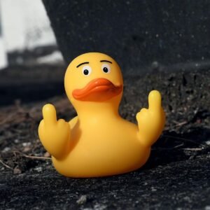 Funny 3" Middle Finger Rubber Duck - Cool Dashboard Car Accessory - Image 5