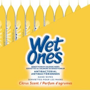 Antibacterial Citrus Hand Wipes - 20 Count Pack of 10 | Wet Ones - Image 4
