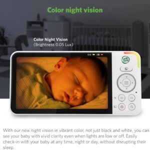 LeapFrog LF915HD Video Baby Monitor - 5" HD 720p, Pan & Tilt, Night Vision - Image 4