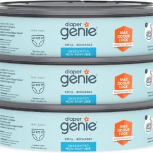Diaper Genie Diaper Pail System Refills, 3 pack blue