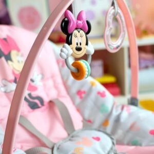 Minnie Mouse Infant to Toddler Rocker & Seat with Vibration, Toy Bar - Image 5