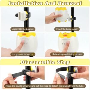 HOTOIQ Portable Baby Rocker Vibrator - Adjustable Speed & 5 Intensities - Image 6