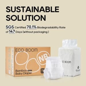 Eco Boom XL Baby Diapers - Hypoallergenic, Ultra Soft, 48 Pack - Image 2