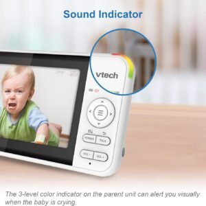 VTech VM924-2 Baby Monitor: 2 Cameras, 5" LCD, 1000ft Range, Night Vision - Image 10