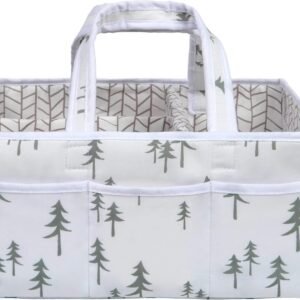 Trend Lab Mountain Baby Storage Caddy For Diaper Changing And Organizer For Newborn Essentials, 12 in x 6 in x 8 in