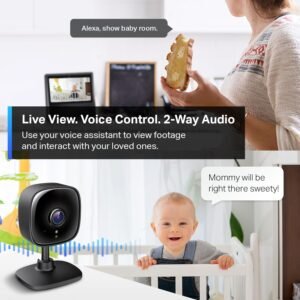 TP-Link Tapo 2K Indoor Security Camera: Baby Monitor & Pet Cam, Night Vision, Alexa & Google Home Compatible - Image 3